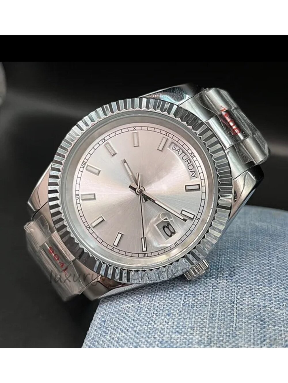 Men's Stainless Steel Mechanical Watch with Sapphire Crystal stock 350